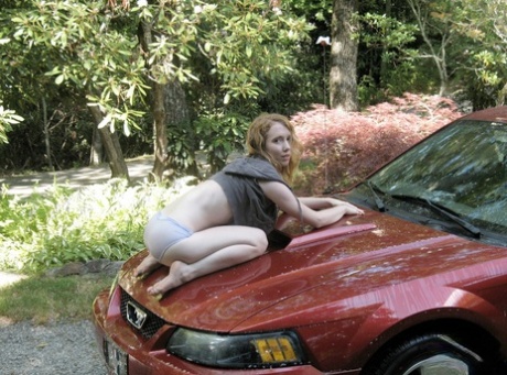 I am washing my Old Car It is a 04 Red Mustang I traded it Car Wash 39638428